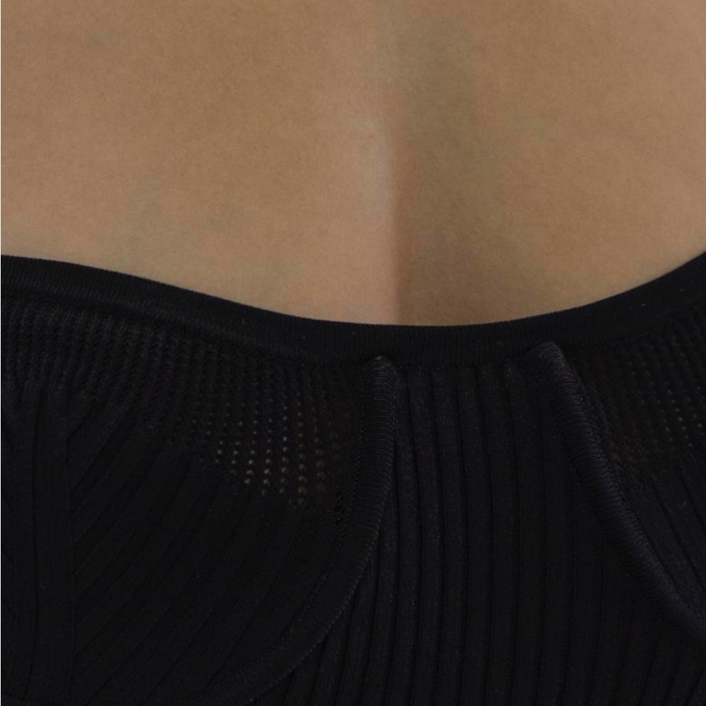 NWT Helmut Lang Black Eyelet Bra Dress - Picture 16 of 16